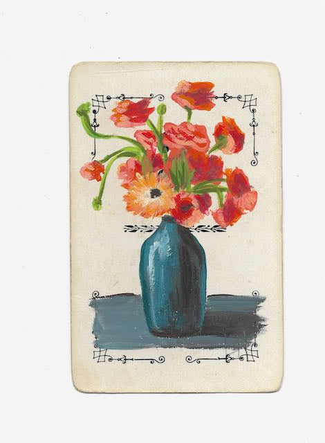 Fine Art Prints | Playing Card Paintings: Flowers