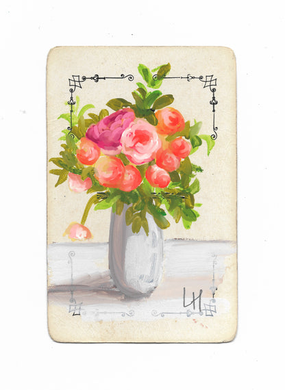 Fine Art Prints | Playing Card Paintings: Flowers