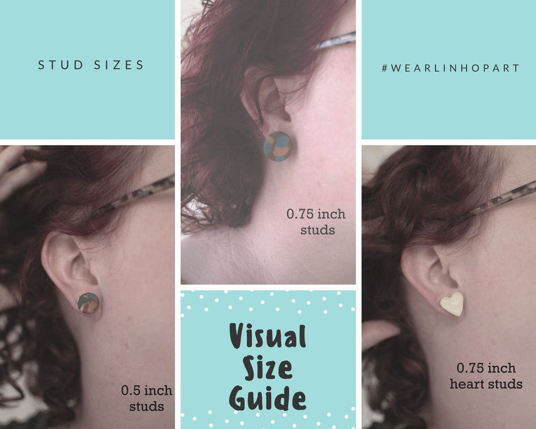 Visual Sizing Guide for Basic Earrings