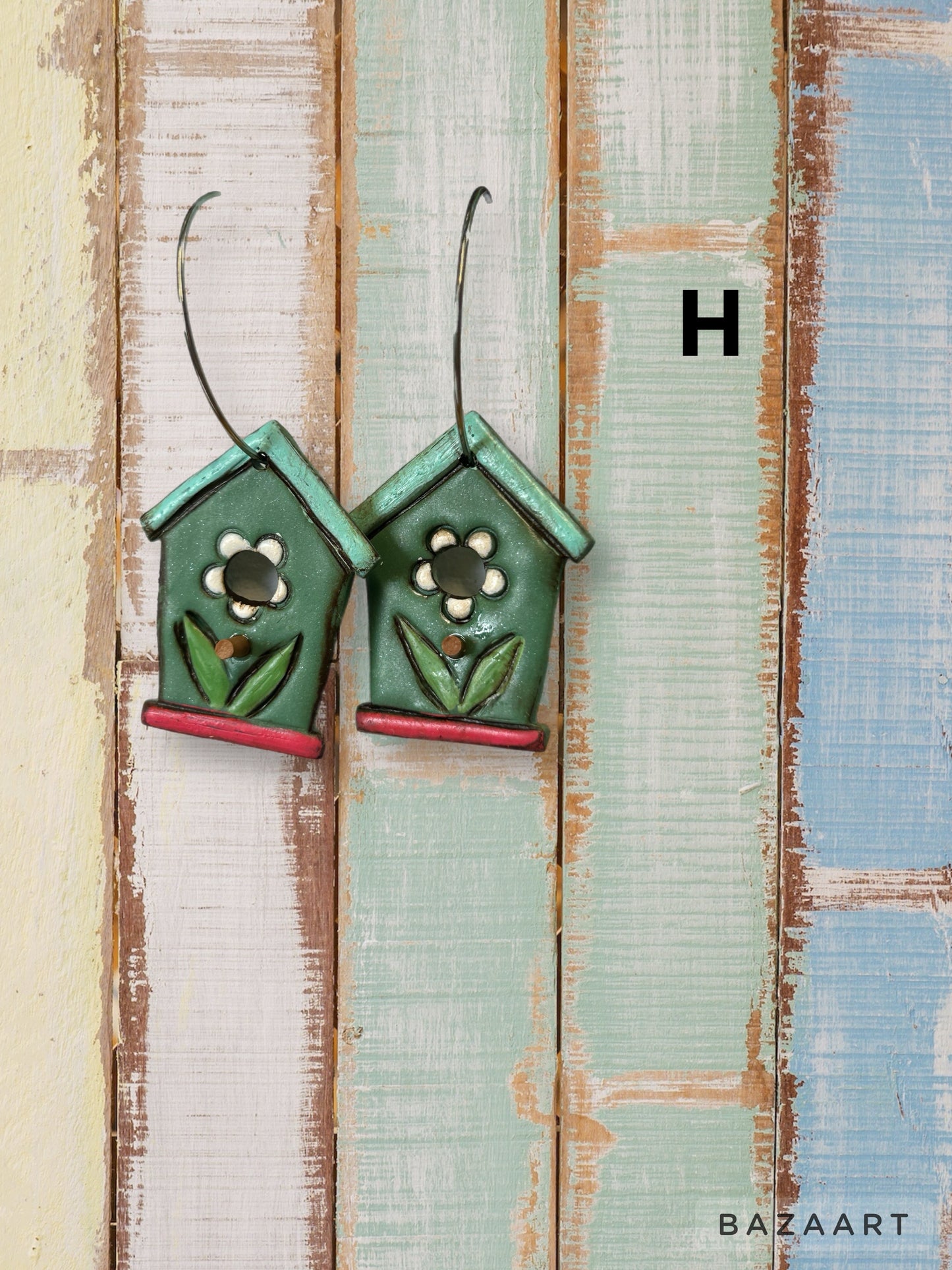 Polymer Clay | Birdhouse Earrings + Necklaces