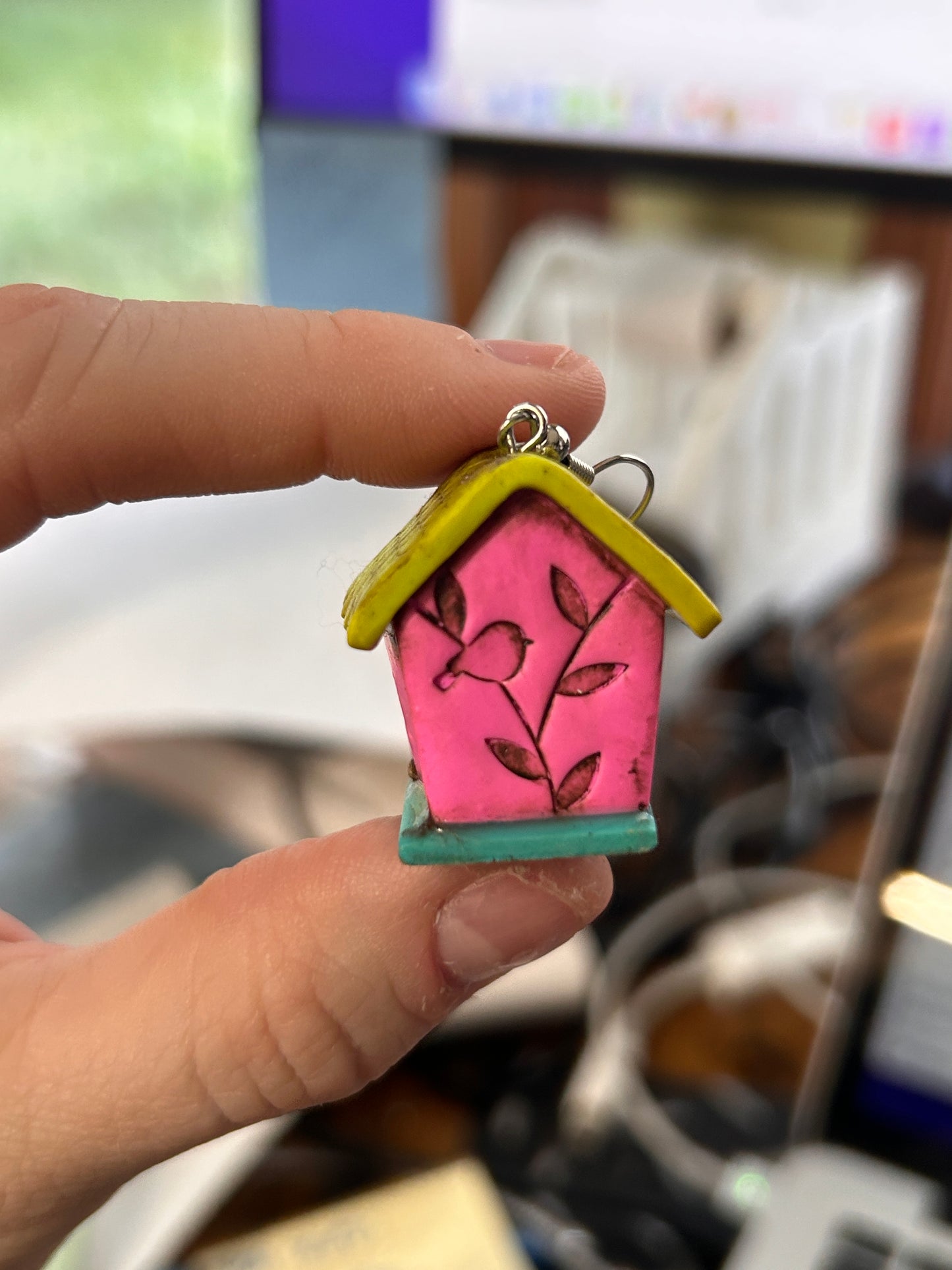 Polymer Clay | Birdhouse Earrings + Necklaces