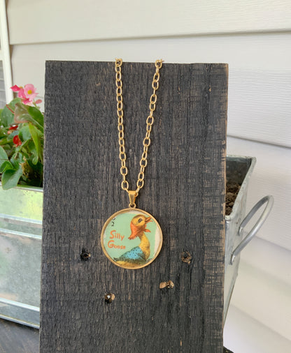 Upcycled Material | Vintage Card Necklace