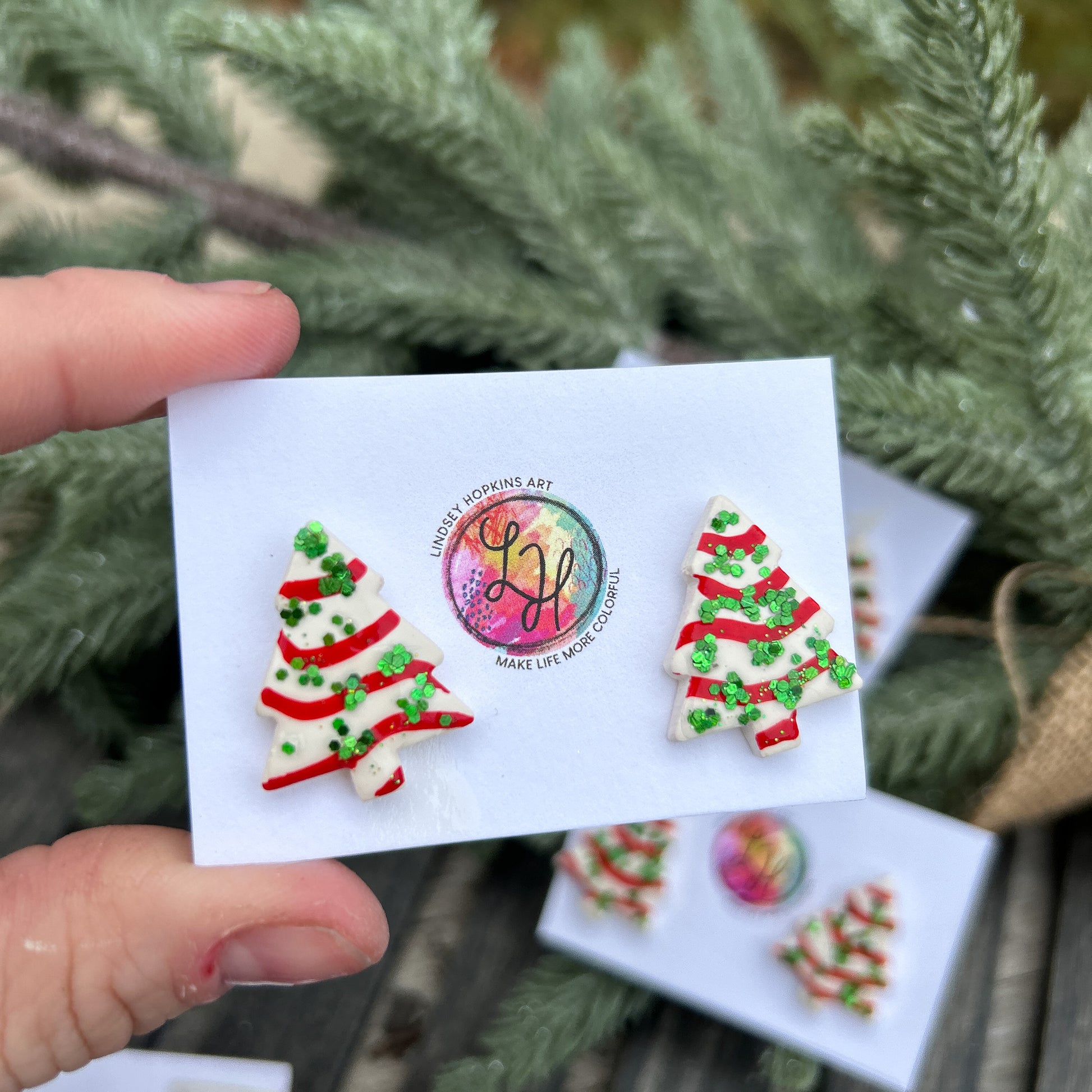 Christmas Tree Snack Cakes