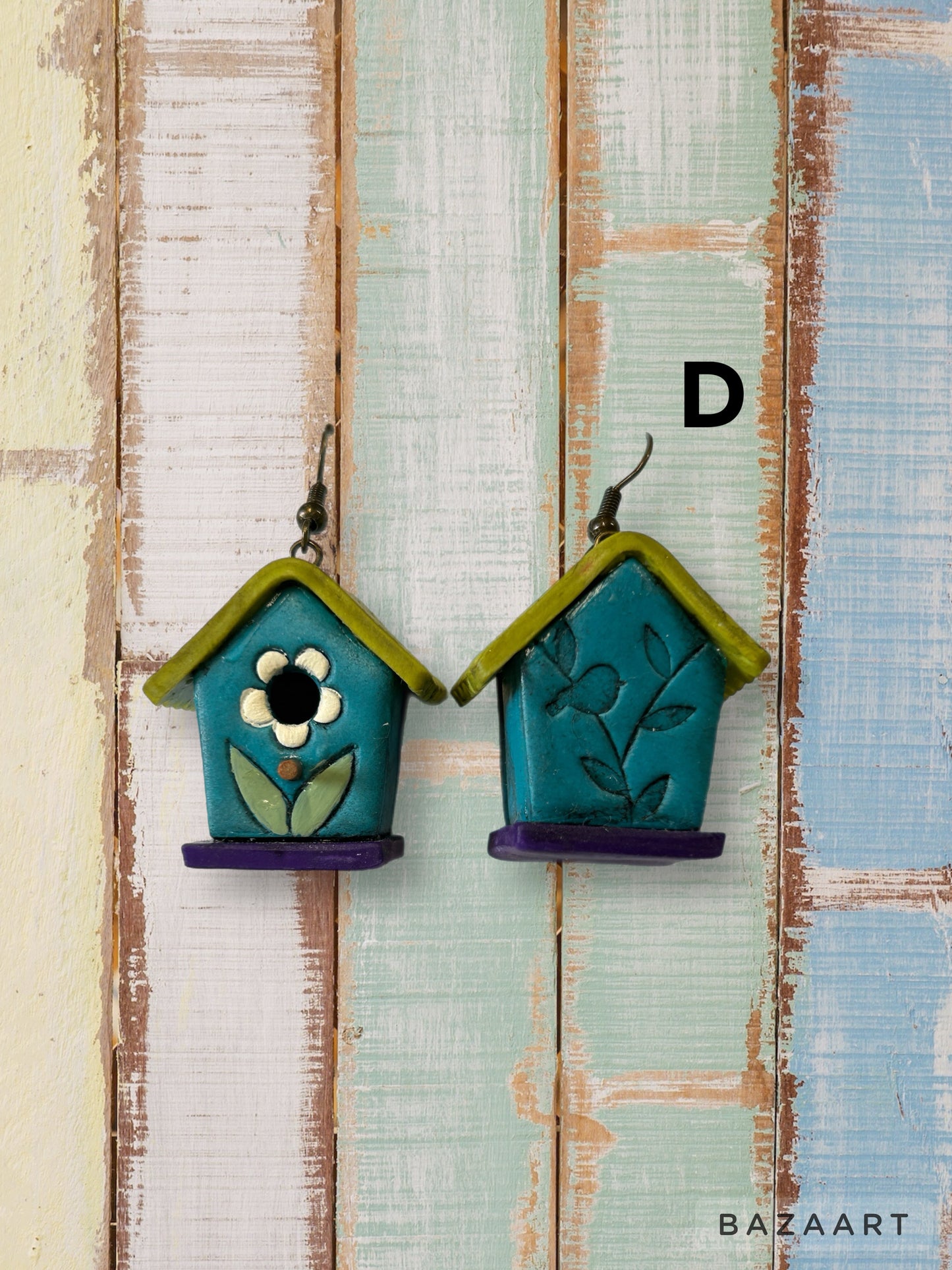 Polymer Clay | Birdhouse Earrings + Necklaces