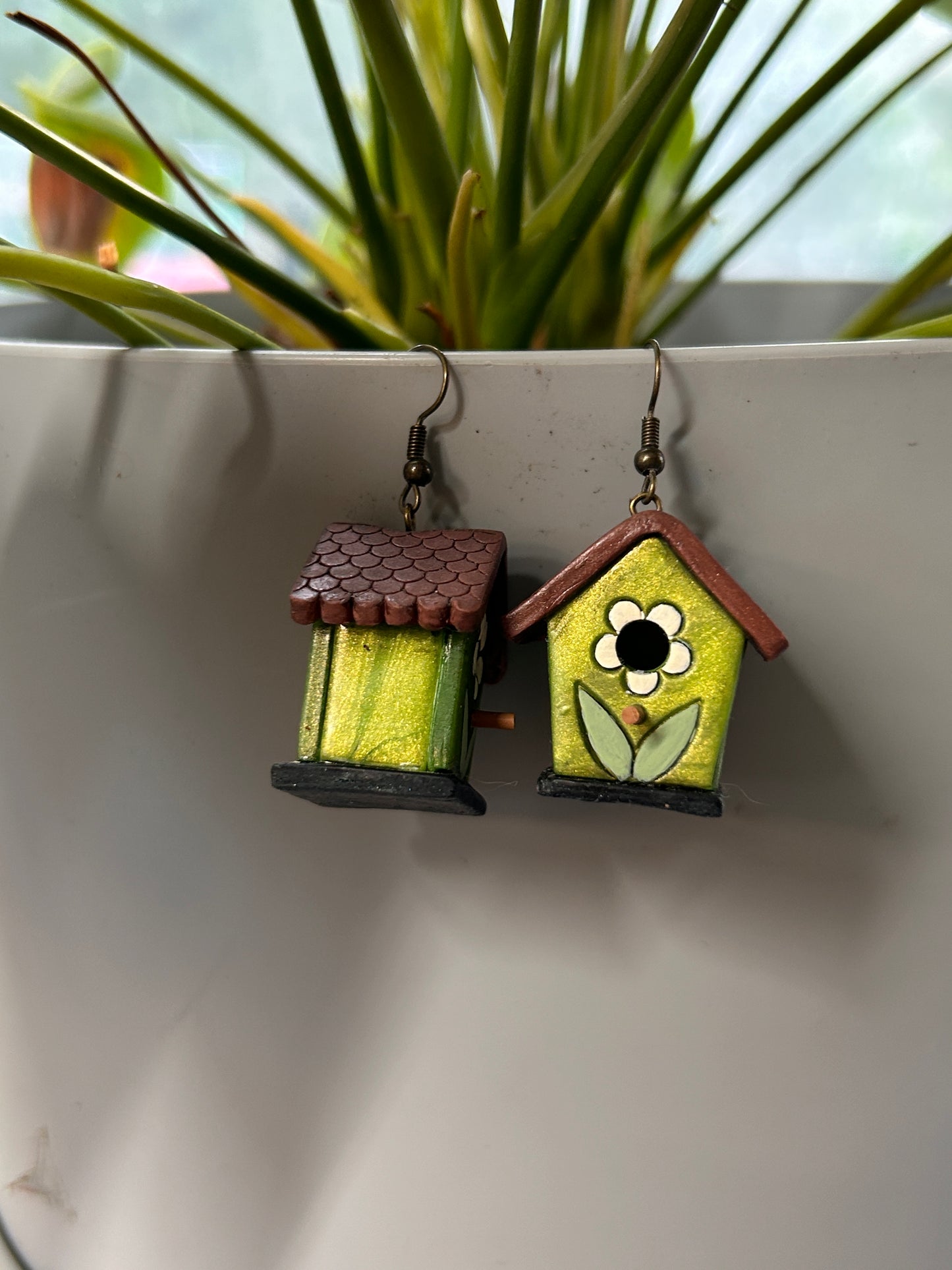 Polymer Clay | Birdhouse Earrings + Necklaces