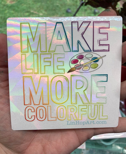 Make Life More Colorful | Adhesive Suncatcher