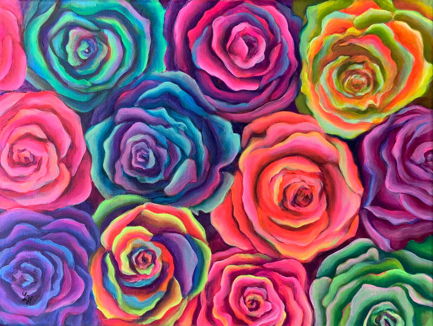 Neon Roses & Plant Series
