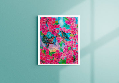 Fine Art Prints | Transporting Art: MTA Bird & Cherry Blossoms