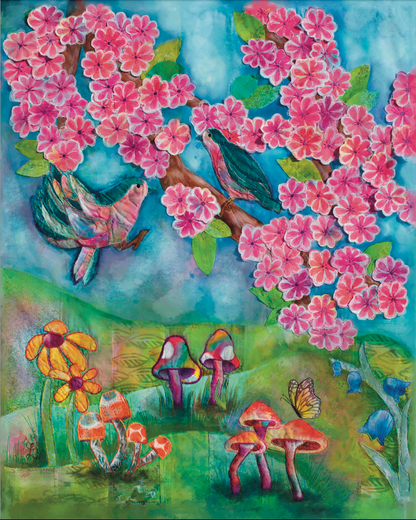 Fine Art Prints | Transporting Art: MTA Bird & Cherry Blossoms