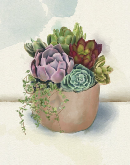 Fine Art Prints | Watercolor Plant Series